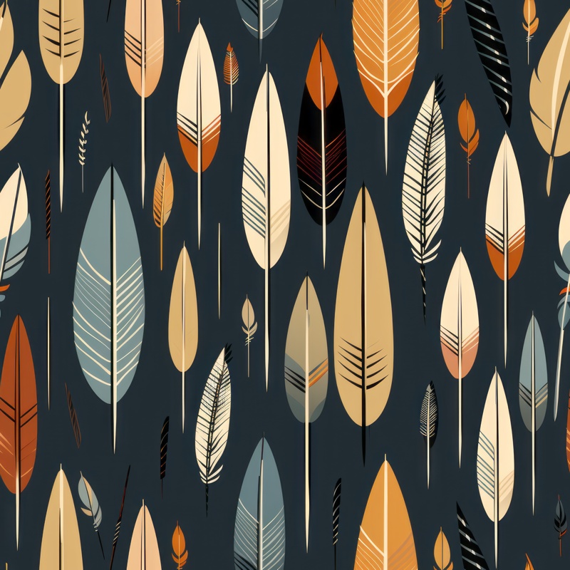 Vintage Quills Seamless Pattern