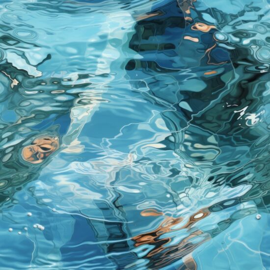Water fun in vivid realism Seamless Pattern