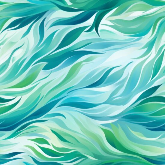 Watercolor Waves Seamless Pattern