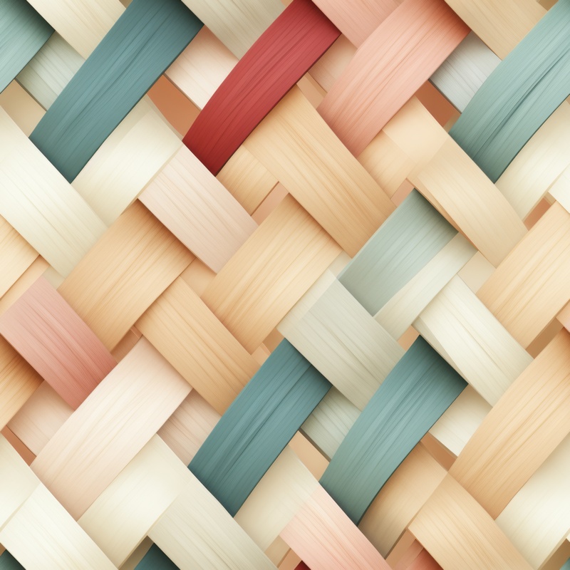 Woven Basket Weave Pattern Seamless Pattern
