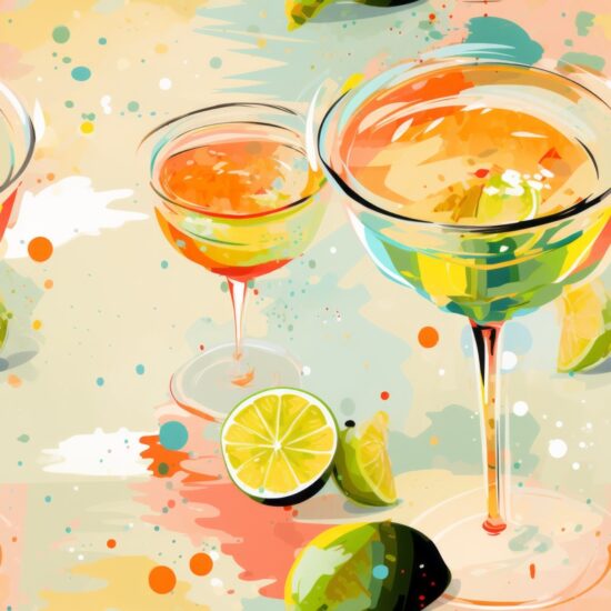 Zesty Margarita Delight Seamless Pattern