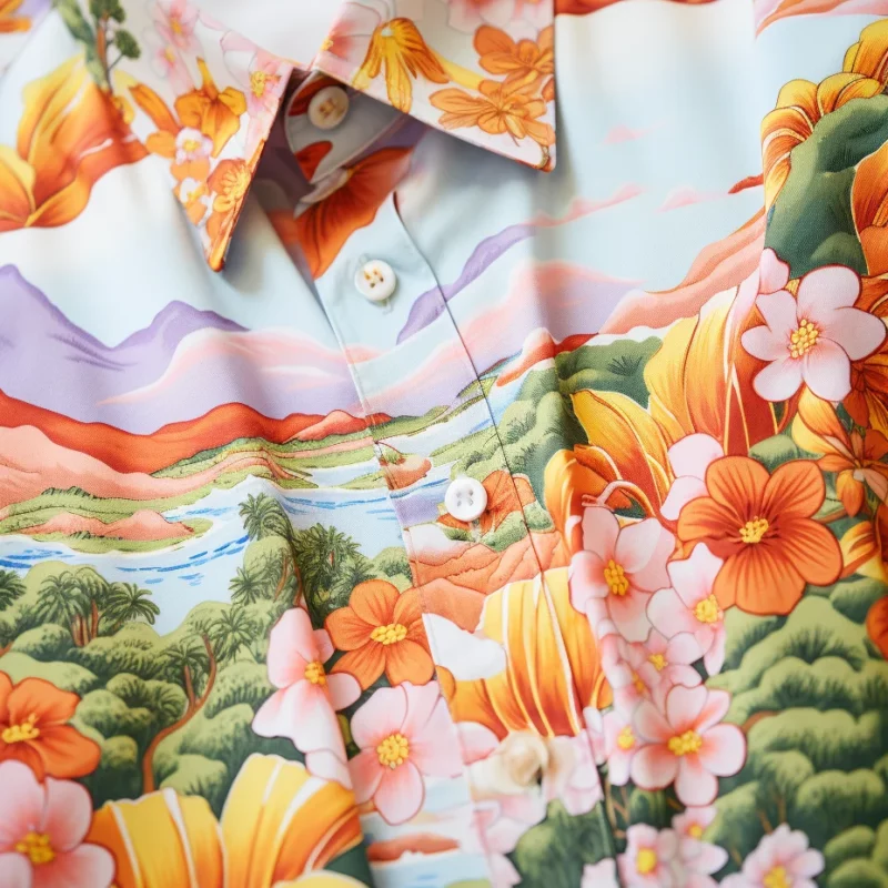 mitm Close up shot of Hawai shirt with digitally printed patte bdb0ecf7 d6ad 4add a683 b839da212d88 pattern design